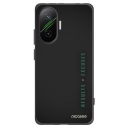 Fekete szilikon tok az alábbi mobiltelefonokra Xiaomi Poco F7 5G - Results x Excuses