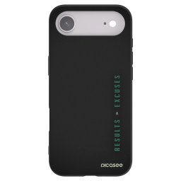 Fekete szilikon tok az alábbi mobiltelefonokra Apple iPhone Air - Results x Excuses