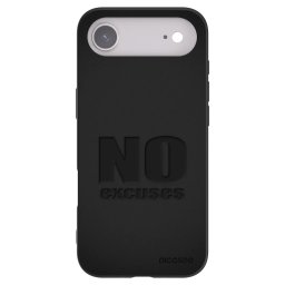 Fekete szilikon tok az alábbi mobiltelefonokra Apple iPhone Air - No Excuses