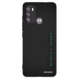 Fekete szilikon tok az alábbi mobiltelefonokra Motorola Edge 60 5G - Results x Excuses