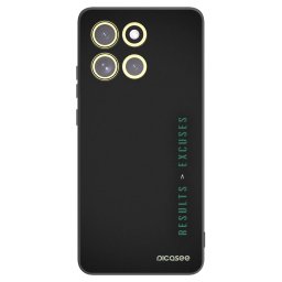Fekete szilikon tok az alábbi mobiltelefonokra Motorola Moto G86 Power 5G - Results x Excuses