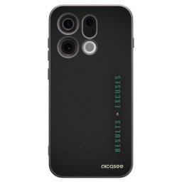 Fekete szilikon tok az alábbi mobiltelefonokra OPPO Find X9 - Results x Excuses