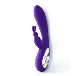 Bella - vibrátor csiklóizgató ággal, melegítő funkcióval (lila)