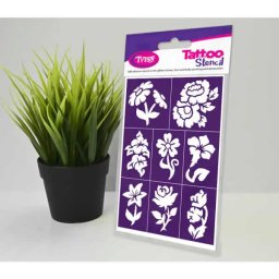 Glitz Garden (kerti virágok) sablon szett, 8 db