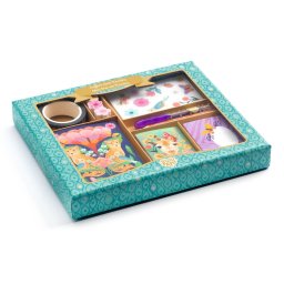 Djeco Lovely Paper Irodaszer mini készlet - Mini Kendra box