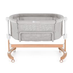 Petite&Mars Állítható gyerekágy ringató funkcióval Glory 2 az 1-ben - Mocha Beige