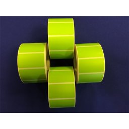 Etikett címke thermo, 25x45mm, tekercses, 1000 címke/tekercs zöld