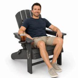 Adirondack kerti szék | Antracit