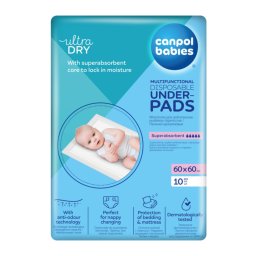 Canpol Babies multifunkciós eldobható alátét 60x60cm (10 db)