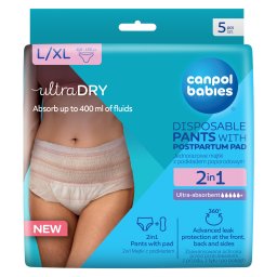 Canpol babies 2az1ben szülés utáni pelenka L/XL (5 db)