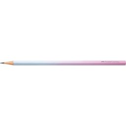 FABER-CASTELL Grafitceruza, B, háromszögletű, FABER-CASTELL "Flow", rózsa-égkék
