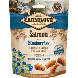 CarniLove Dog Crunchy Snack lazaccal és áfonyával (3 tasak | 3 x 200 g) 600gr