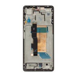 Poco F5 gyári LCD kijelző kerettel, fekete (Service Pack)