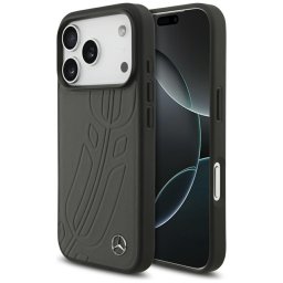 tok Mercedes bőr nagy babér hagyja MagSafe iPhone 17 Pro antracyt számára