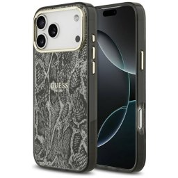 Guess Python Pattern MagSafe tok iPhone 17 Pro Max fekete színű tokhoz