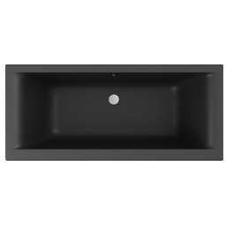 NIWELL Petra lux slim matt antracit 170x80cm akril egyenes kĂĄd