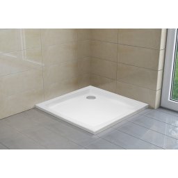 H2O Nero C Slim szĂśgletes lapos zuhanytĂĄlca 90x90