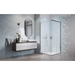 H2O Comfort D szĂśgletes zuhanykabin 100x80 ĂĄtlĂĄtszĂł