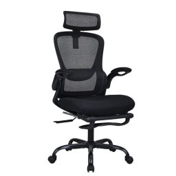 Bilberry ergonómikus forgószék fejtámlával és felhajtható karfával, fekete