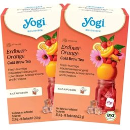 YOGI TEA BIO Epres-narancsos jeges tea DUO 32x1,8 g