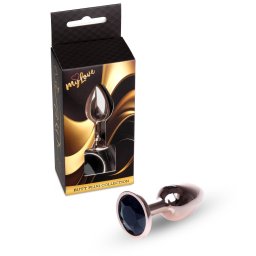 MyLove Toys Anl plug Hthet, Melegthet 7 cm fekete