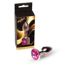 Mylove Toys Anl plug Hthet, Melegthet 7 cm rzsaszn arany piros kristly