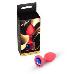 Mylove Toys Anl plug Szilikon, dsztett 8 cm piros kzepes