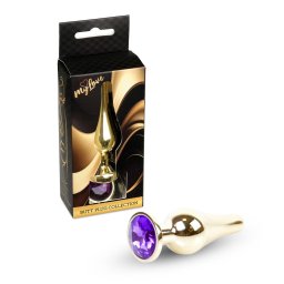 MyLove Toys Anl plug Hthet, melegthet 9,5 cm lila