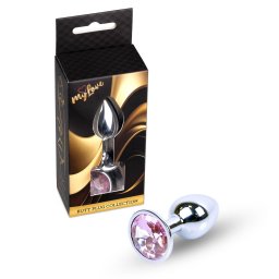 MyLove Toys Anl plug Anatmis, dsztett 7 cm ezst