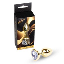 MyLove Toys Anl plug Golys, elegns, 7 cm arany szn