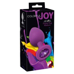 Sznes Joy Anl plug k dsztssel 8 cm lila