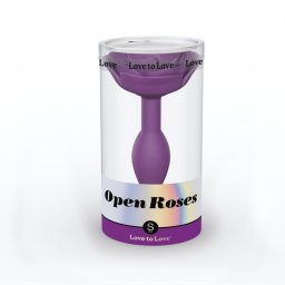 Open Roses Anl plug Ergonomikus, szilikon, vzll S lila