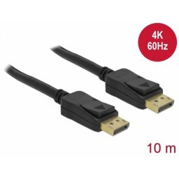 Delock Displayport 1.2 hím > Displayport hím 4K 60 Hz 10 m