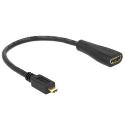 Delock nagy sebességű HDMI kábel Ethernettel - micro D hím > A női csatlakozó