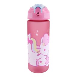 Hello Kitty Unicorn műanyag matt szívószálas kulacs 600 ml