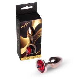 Mylove Toys Anál plug Fém, hűthető, kényelmes 7 cm piros arany