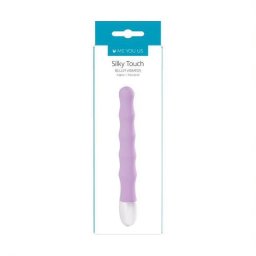 Silky Touch Vibrátor Rezgő, prążkázott lila rózsaszín