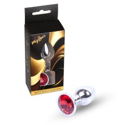 MyLove Toys Anál plug díszített, anatómiai 7 cm piros