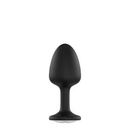 Marc Dorcel Anál plug belső golyós, 8 cm fehér kristály