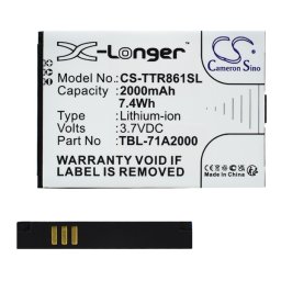 CAMERON SINO Li-Ion akku (3.7V/2000mAh, CS-TTR861SL, TP-Link M7200 kompatibilis) FEKETE