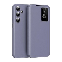 Tok álló (aktív FLIP, oldalra nyíló, Smart View Cover) LILA Samsung Galaxy A17 5G (SM-A176), Galaxy A17 4G (SM-A175)