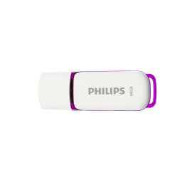Pendrive 64Gb. USB 2.0 Philips Snow Edition fehér-lila