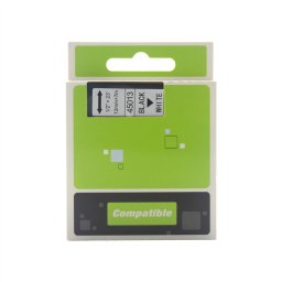 Feliratozógép szalag kompatibilis Dymo D1 S0720530/45013 12mmx7m ECO fekete/fehér