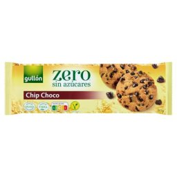 GULLÓN Keksz, 150 g, GULLÓN "Chip Choco", cukormentes, csokidarabokkal
