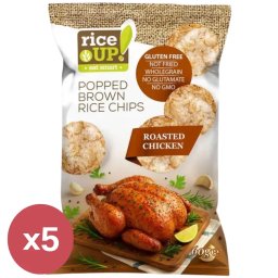 Rice Up! Chips Sült csirke ízesítésű csomag 5X60 g