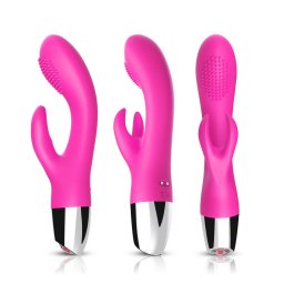 Vibrtor Ketts rezgs, USB tlts, vzll 20 cm rzsaszn