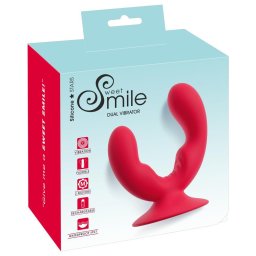 Sweet Smile Vibrtor Dupla stimulci, csendes motorok, 9 md USB-tlts fekete 13,5 cm / 9 cm