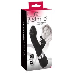 Sweet Smile Vibrtor Ketts motor, 7 md USB tlt 21 cm fekete