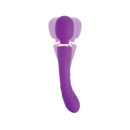 Vibrtor ktszeres rezgs, 12 md, USB tlts 24 cm lila szilikon