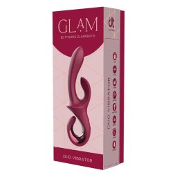 Glam Duo Vibrtor Ketts rezgs, 3 sebessg, 7 ritmus 22,7 cm fekete